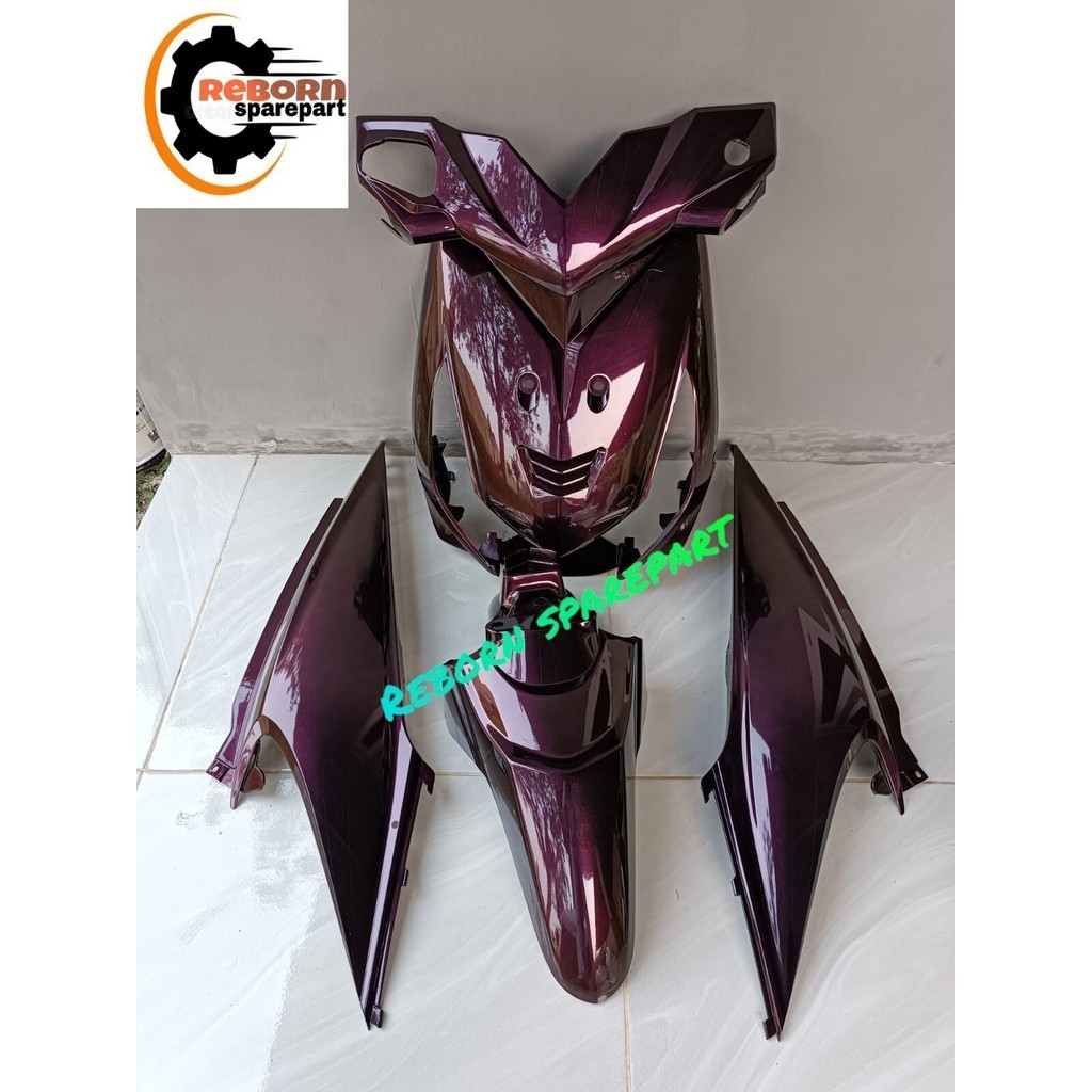 Cover ful body halus Honda beat karbu hitam lembayung merah thn 2010-2012