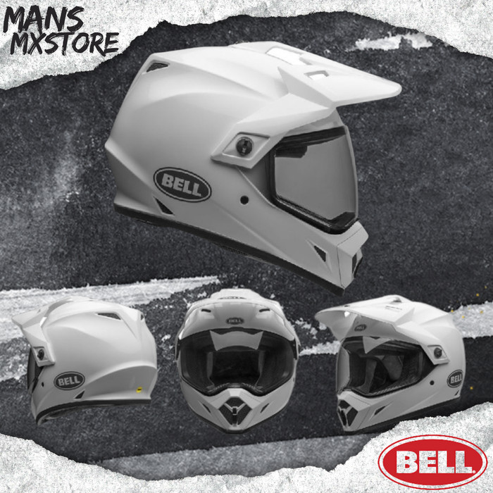 HELM BELL MX 9 ADVENTURE MIPS GLOSSY WHITE ORIGINAL HELMET ADVENTURE