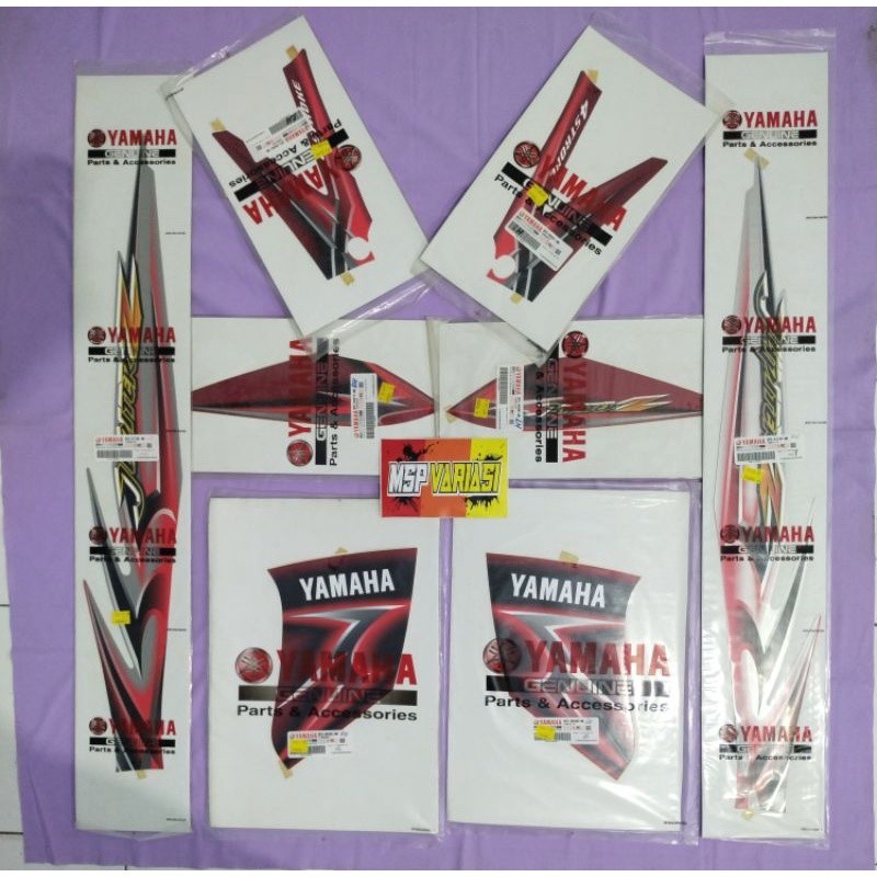 Striping Motor  Yamaha Jupiter Z 2006 Merah Silver Original Ori asli