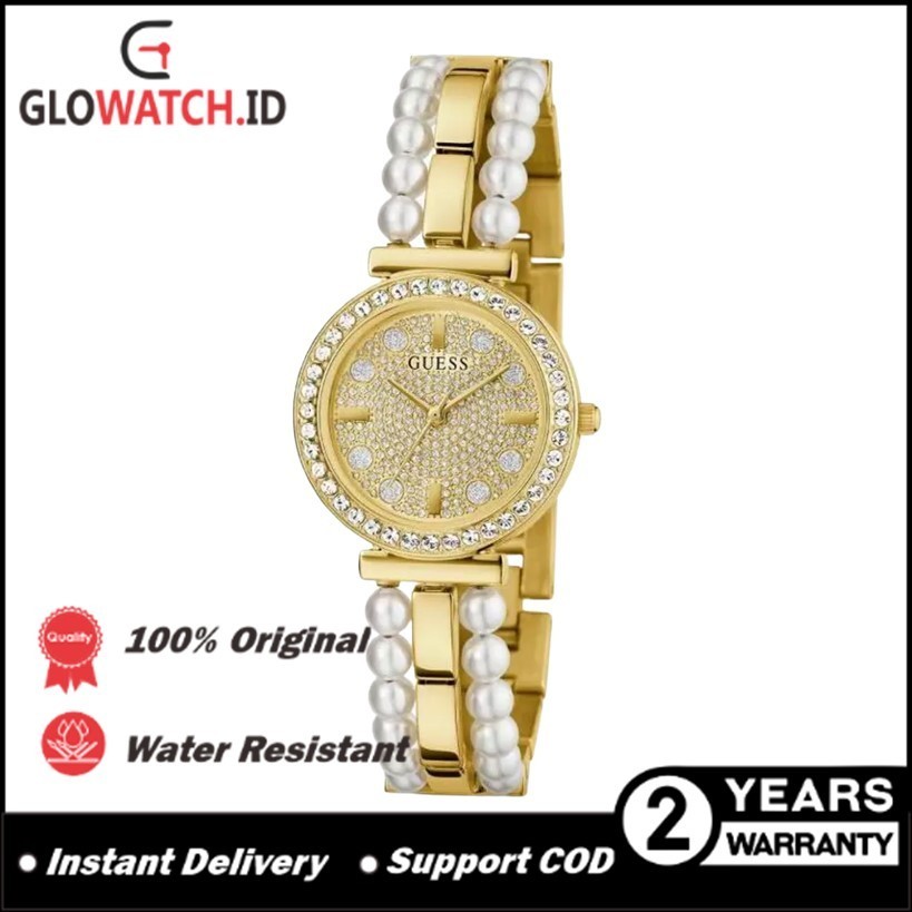 [Promo] Jam Tangan Wanita Guess GW0531L2 Gala Gold Tone Case Gold Tone Stainless Steel Original (Gar