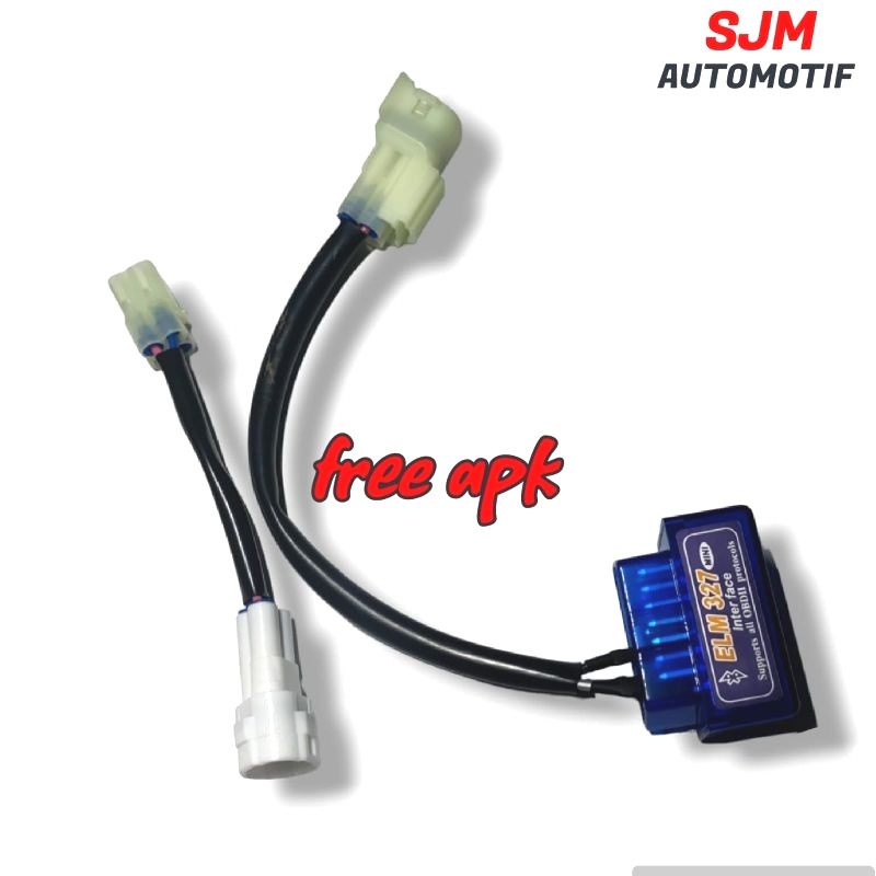 SOKET SET ALAT SCANNER SUPPORT OBD2 DIAGNOSTIC SCAN MINI INJEKSI SCANNER MOTOR YAMAHA DAN HONDA