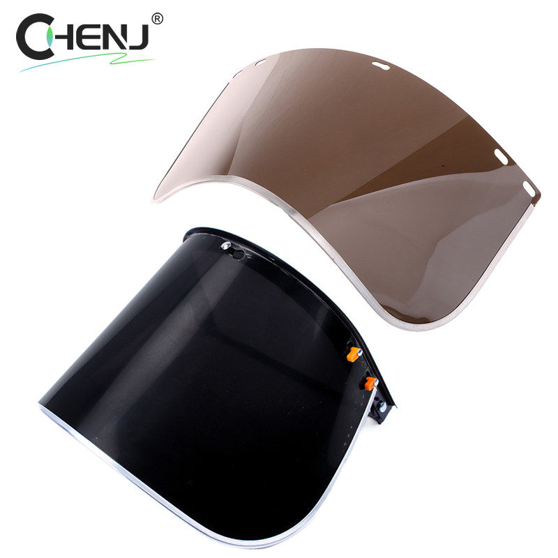 1 Pack Face Shield Replacement Lens Shield Compatible Protective Safety Face Shield For Welding, Gri