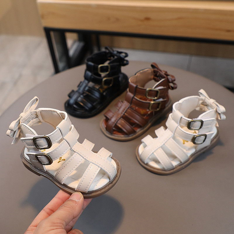 Little Girl Sandals 2024 Summer Toddler Gladiator Sandals For Girls Infant Beach Shoes First Walkers