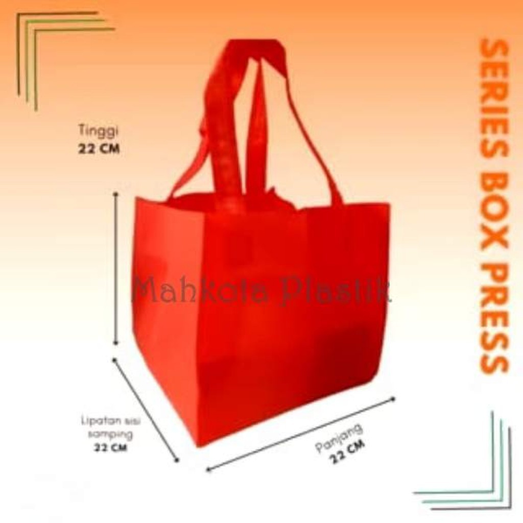 

Tas Spunbond Tas Hajatan Kotak Nasi 22x22x22cm isi 10pcs