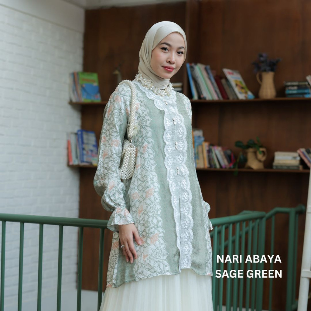 Nari Abaya Ethnicmine Baju Kondangan Batik Viscose