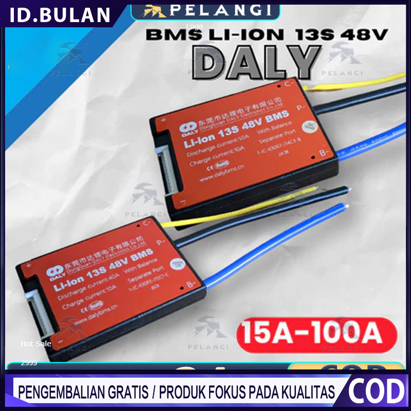 MS Baterai Lithium Iron Phospate Lifepo4 4S 12V DALY 200Ah/ BMS LiFePO4 4S 8S 16S 20S 50A 60A 80A 10