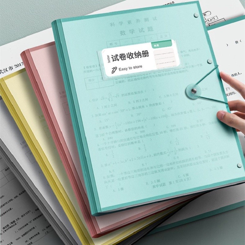

A3 20/40/60 Pages File Bag Folder Information Booklet Stationery Office School Supplies Invoices Data Ticket Storage Organizer