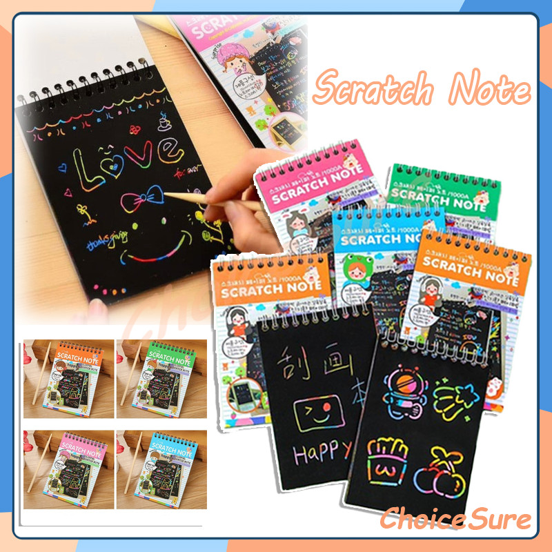 

Scratch Note / Buku Gambar Gores Magic