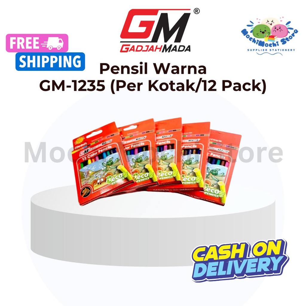 

PER DUS/12 PACK Pensil Warna GM-1235 | Colour Pencil | Pensil Warna Murah | Coloring Pencil | Pensil Warna 12 Warna