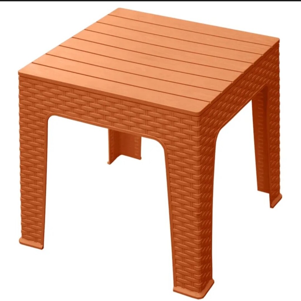 meja teras plastik napolly/kursi plastik rotan/jati napolly