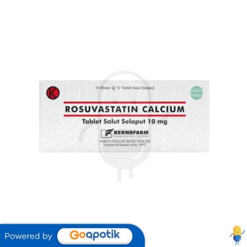 Rosuvastatin Calcium Bernofarm 10 Mg Box 100 Tablet