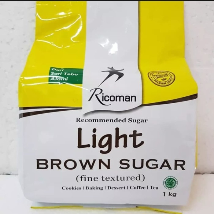 

light brown sugar ricoman 1kg/ gula merah 1kg