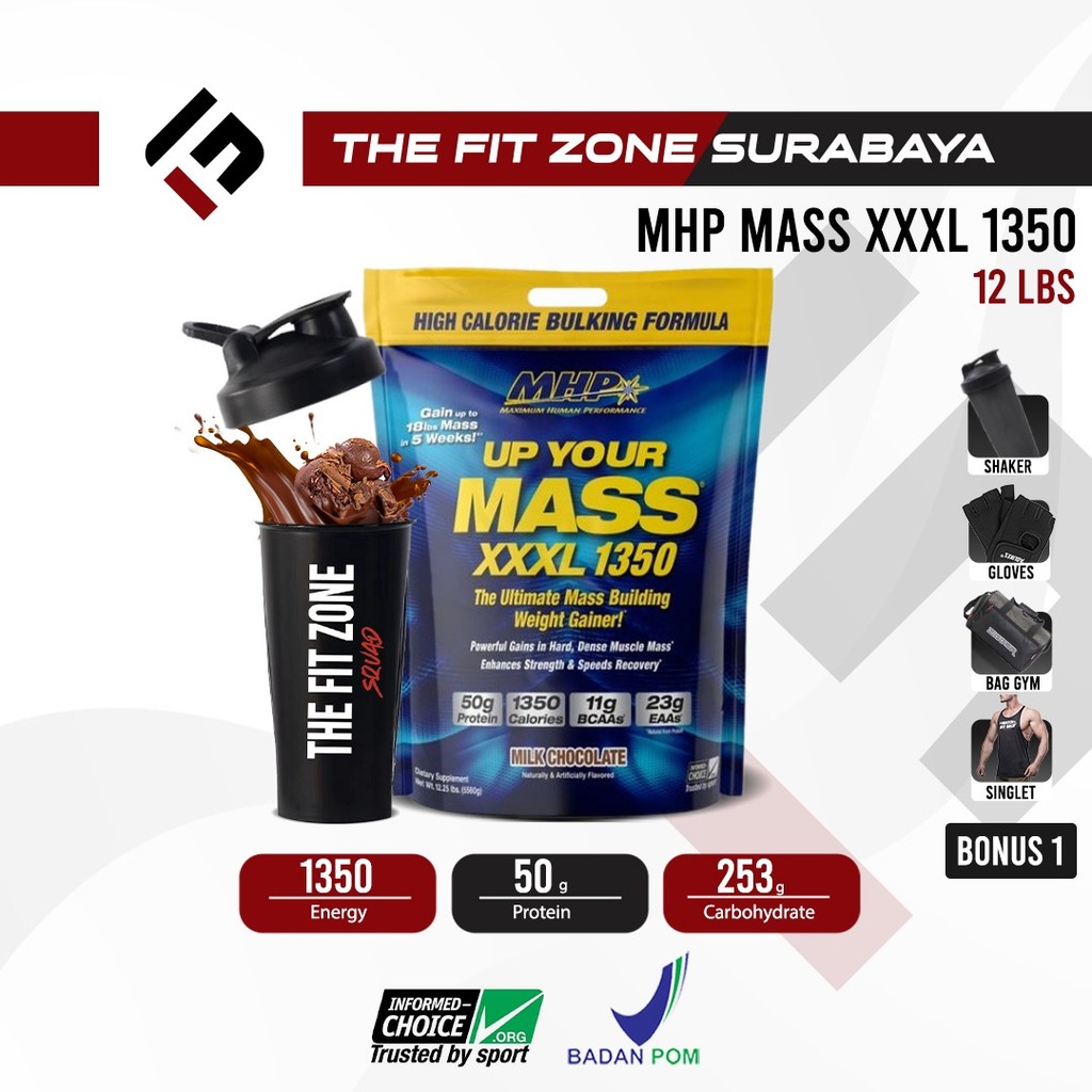 MHP Up Your Mass XXXL 12 Lbs Mass Gainer Susu Protein Weight Gain