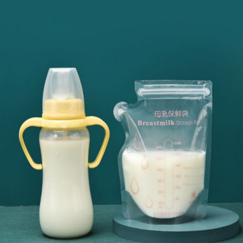 

30pcs 100/250ml Milk Storage Bag Baby Safe Feeding Bags Feeding Milk Freezer Bags Mother Milk Baby Food Storage Breast