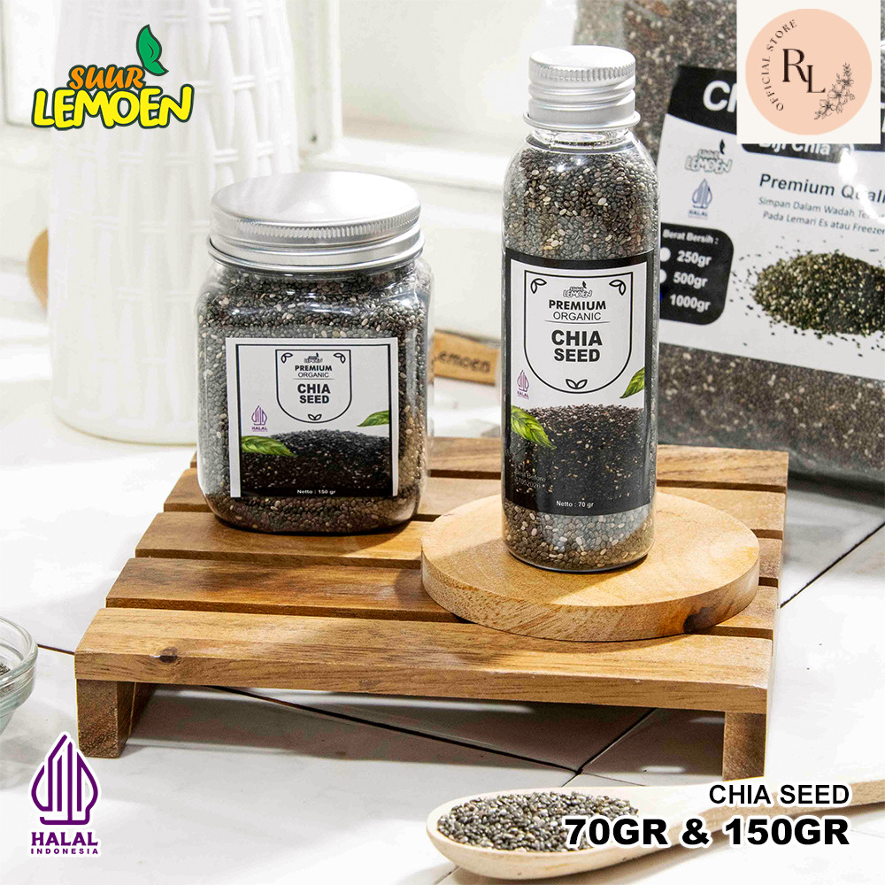 

Biji Chia Seed Organik 150 gram / Black Chia Seed Premium Untuk Diet By Suur Lemoen ID