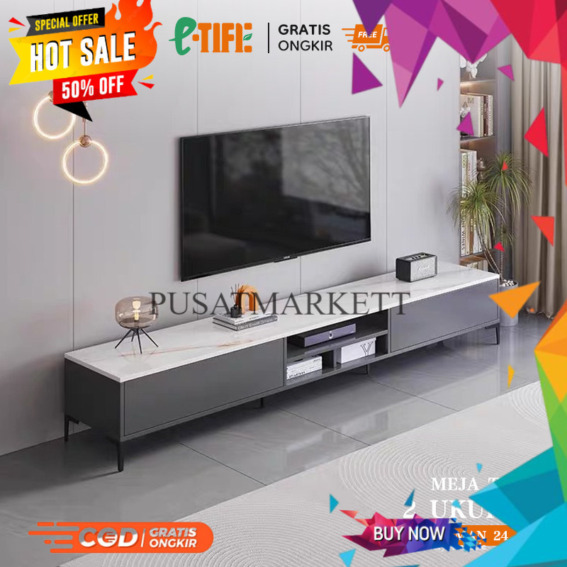 E-TIFE Rak TV / Meja TV / 160cm meja Tv / Meja TV Minimalis Modern Nordic / Rak Tv Minimalis Bufet T