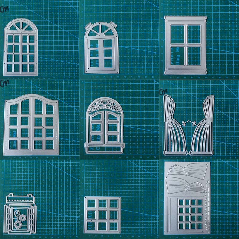 

metal cutting dies mold Window curtains Scrapbooking decoration paper craft knife mould blade punch template Embossing stencils