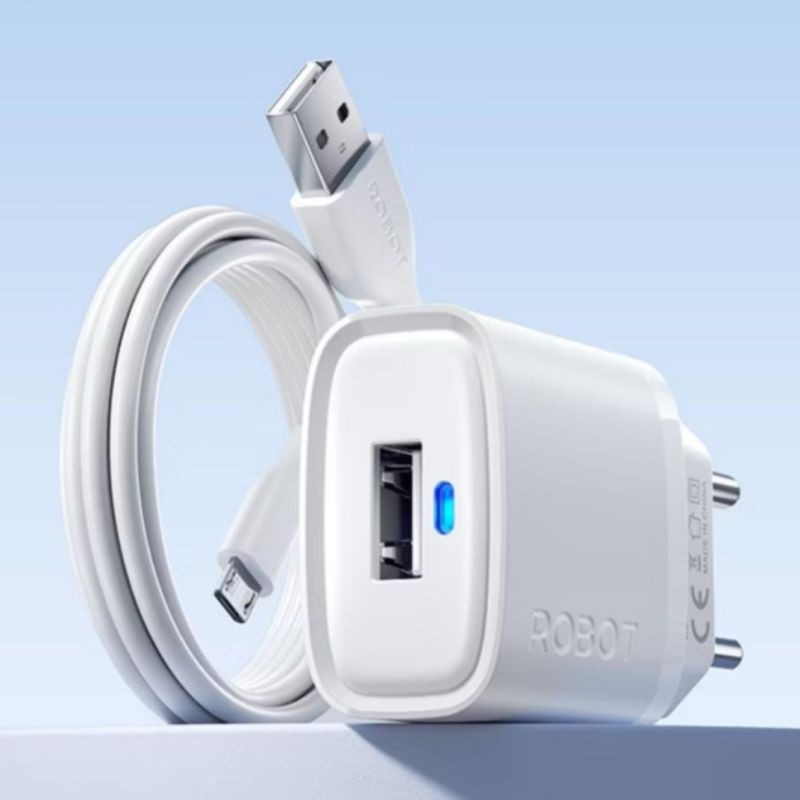 ROBOT CHARGER SET RT-K7S | RT-K7SC WITH KABEL MICRO USB / Type-C 100CM ORIGINA | CAS ROBOT MURAH BER