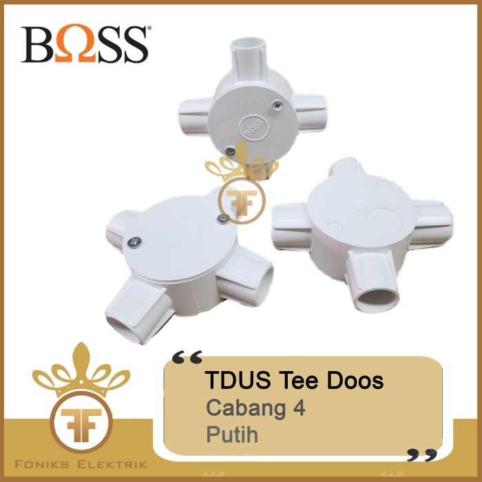 T Dus/ Tee Doos/ Tdus Boss Cabang 4 Putih