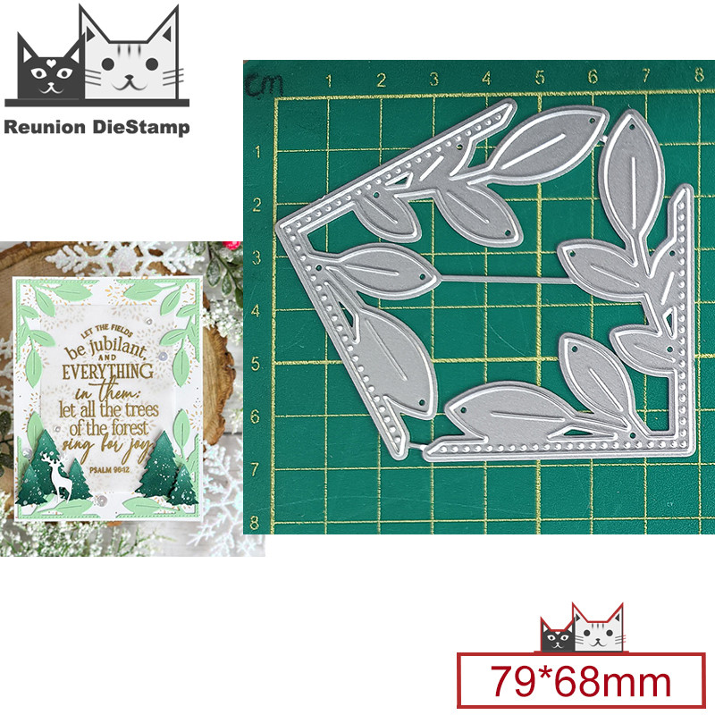 

Reunion Leaf Corner Cut Die Metal Die Cuts New 2024 Metal Cutting Dies DIY Scrapbooking Steel Craft Die Cut Embossing Paper Card