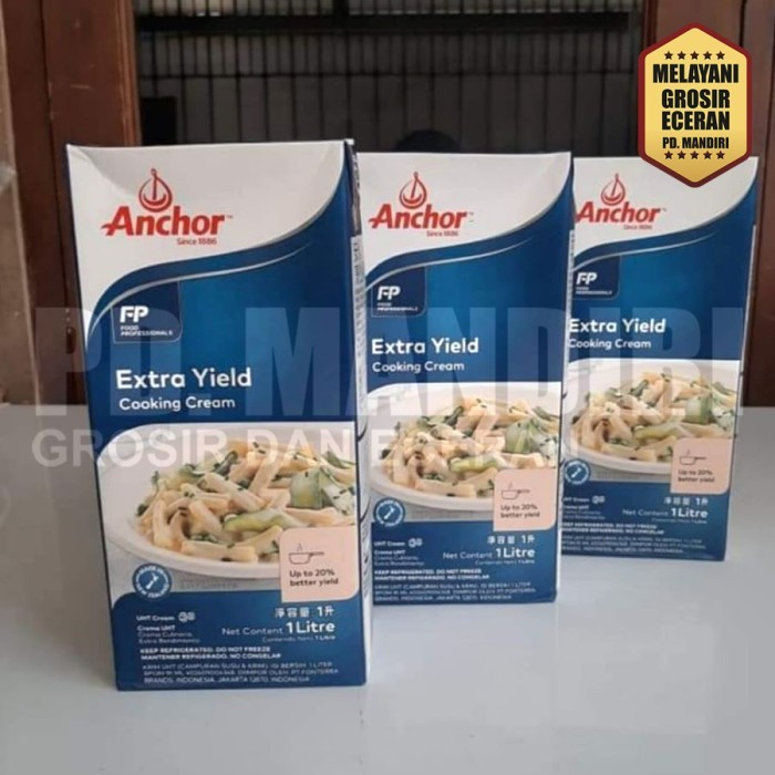

ANCHOR COOKING CREAM 1Ltr / EXTRA YIELD / 1 Ltr / KRIM MASAK / 1 Liter