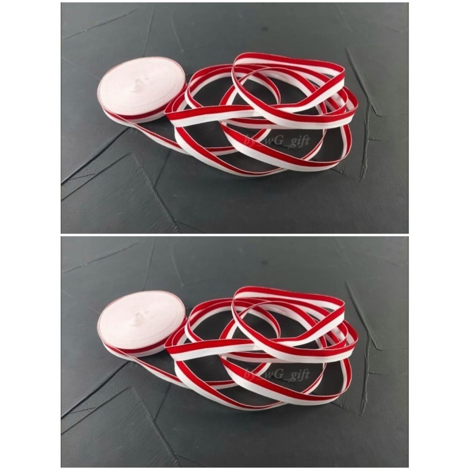 

Pita Grossgrain Merah Putih 17 Agustus; Mix Size ; Panjang 28.5 yard