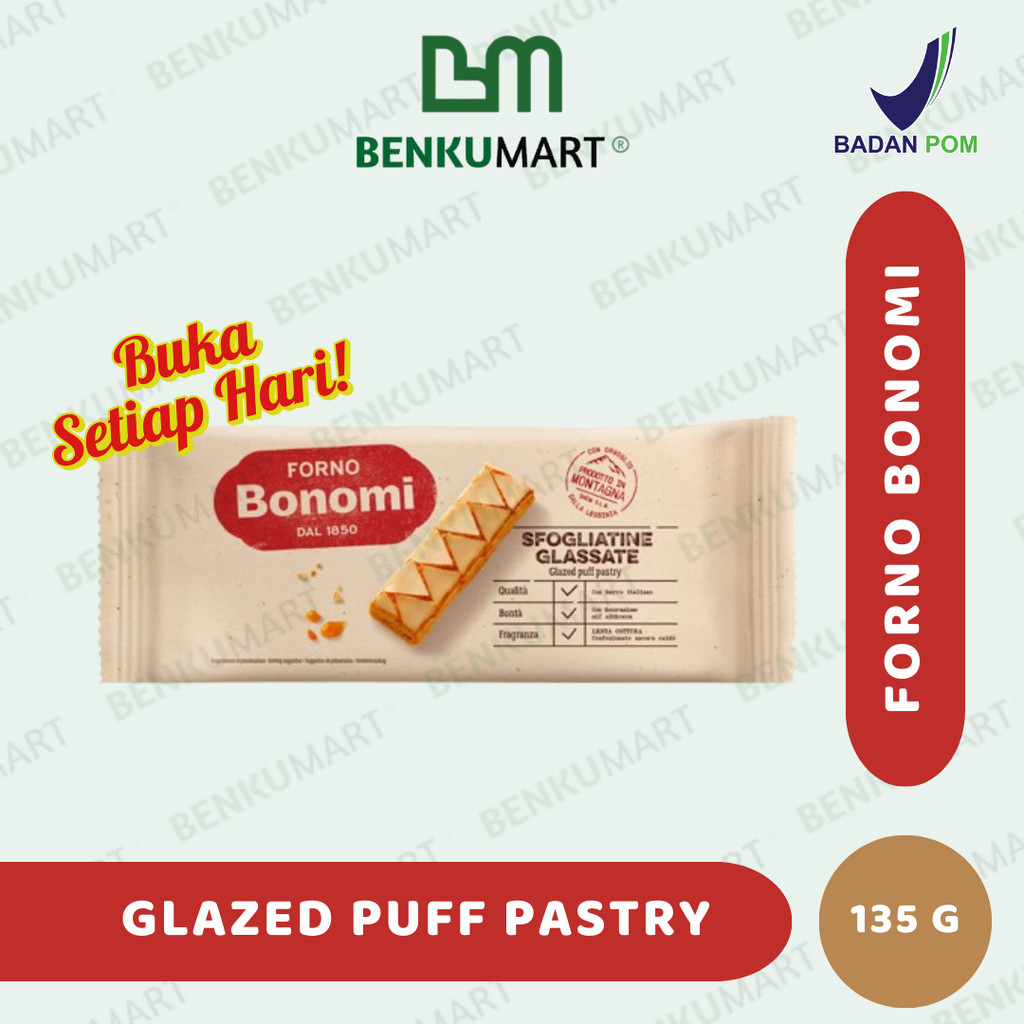 

Forno Bonomi Sfogliatine Glazed Puff Pastry (135 gr) Biskuit Viral 135 gram