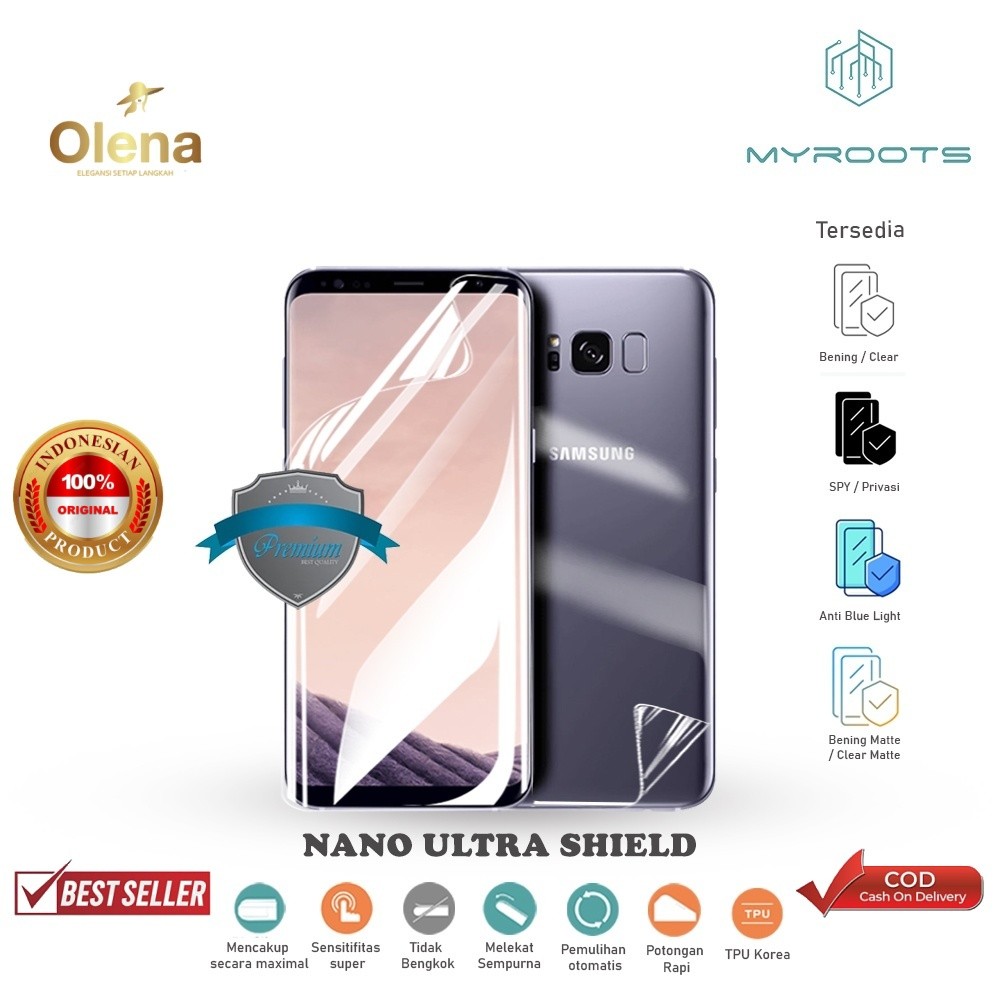 Anti Gores Pelindung Samsung S8 - S8+ - anti gores jelly - anti shock Hydrogel Myroots