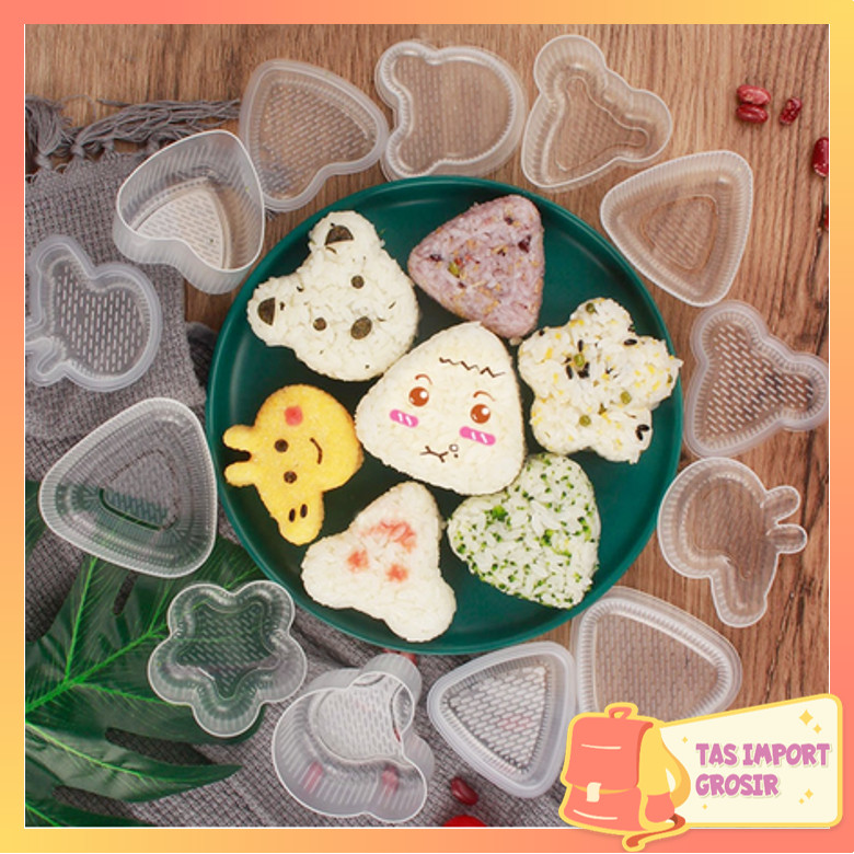 Tas Import - H5709 Cetakan Onigiri / Cetakan Nasi Sushi / Cetakan Nasi Bento Sushi Onigiri Anti Leng