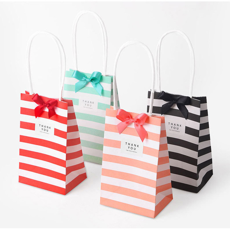 

10pcs Small mini Gift Bag with Handle Paper Favors Gift Bag for candy jewelry Wedding Birthday Decoration Event Party Supplies