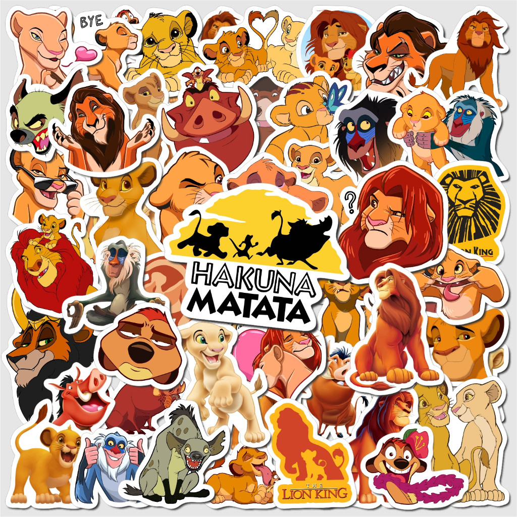 

Stiker The Lion King / Vinyl Waterproof Anti Air / Sticker Kartun Buku Journal Koper Motor Casing Hp Laptop