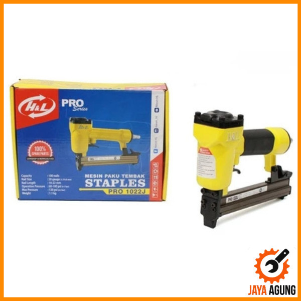 

Air Staples Pro 1022J H&L / Mesin Paku Tembak Staples Angin 1022J