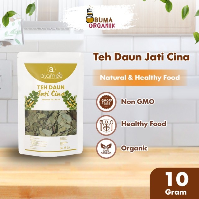 

ALAMEE Teh Daun Jati Cina Senna Leaf Tea Teh Herbal Alami Organik Organic 10 gr BUMA