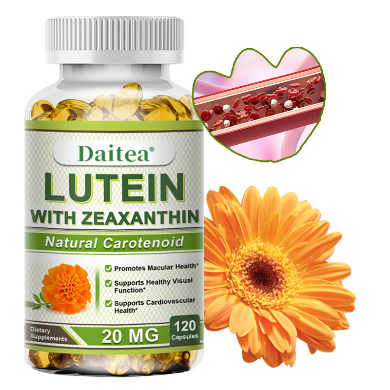 Suplemen Makanan Daitea Lutein Zeaxanthin - Menjaga tingkat kelembapan mata yang sehat, mendukung fu
