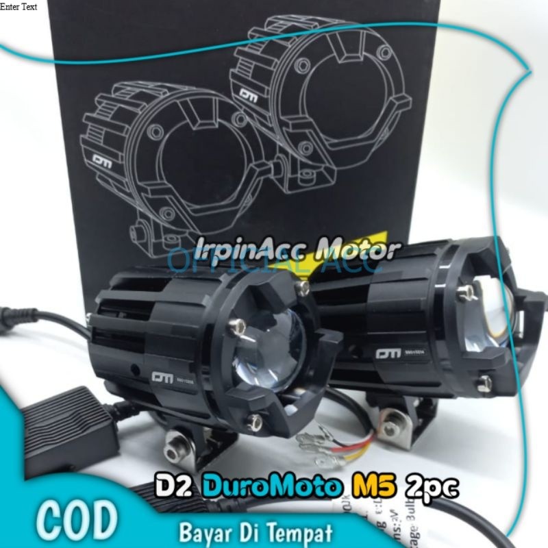 Lampu Tembak Lampu Sorot 30watt DuroMoto M5 Universal Motor dan Mobil Kuning,Putih dan KuningPutih