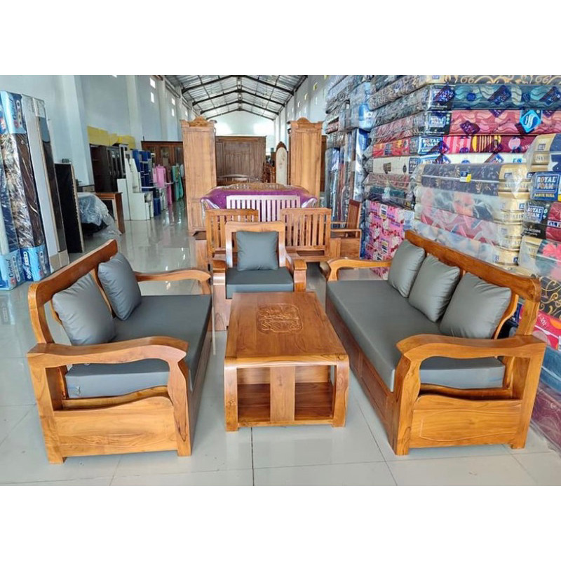 Kursi Tamu Colombia Jati/Kursi Tamu Jati Minimalis Modern