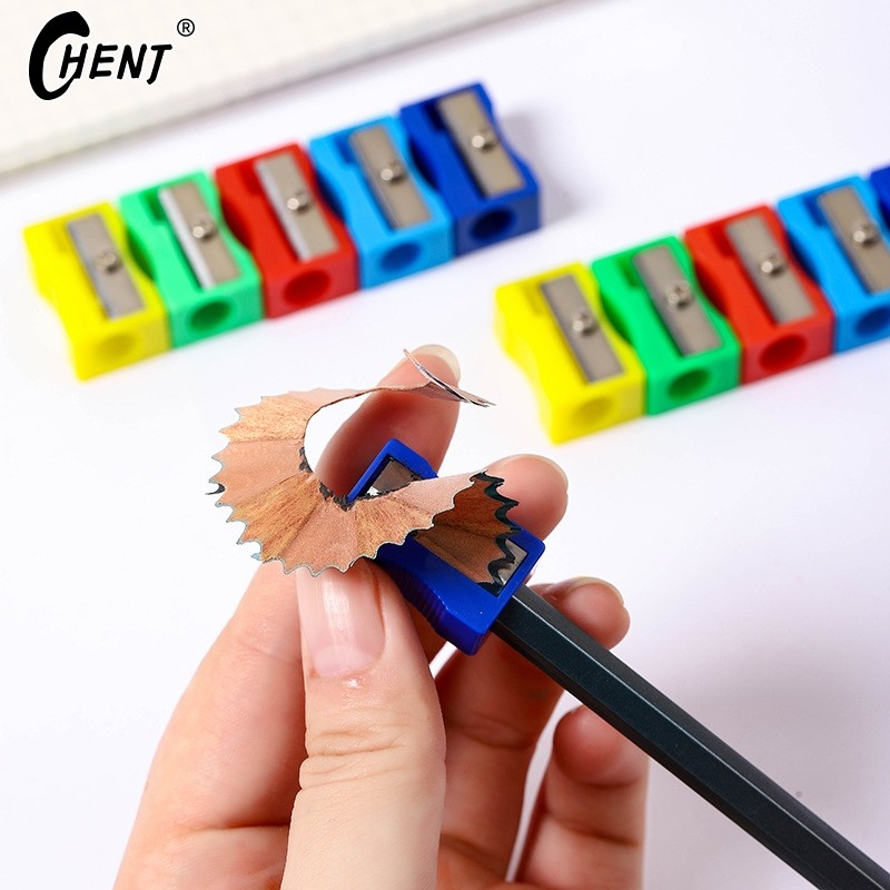 

Mini Colored Single Hole Rectangular Plastic Pencil Sharpener For Primary School Students Manual Pencil Sharpener Stationery