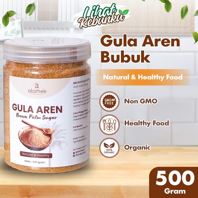 

ALAMEE Gula Aren Asli Bubuk Pure Palm Sugar Organik Premium Semut Powder Natural Organic 500gr LIHAT KEBUNKU