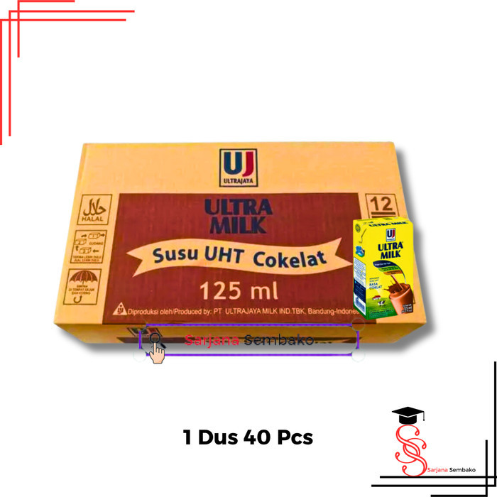 

Ultra Milk Cokelat 125 ML Susu UHT - 1 Dus 40 Pcs
