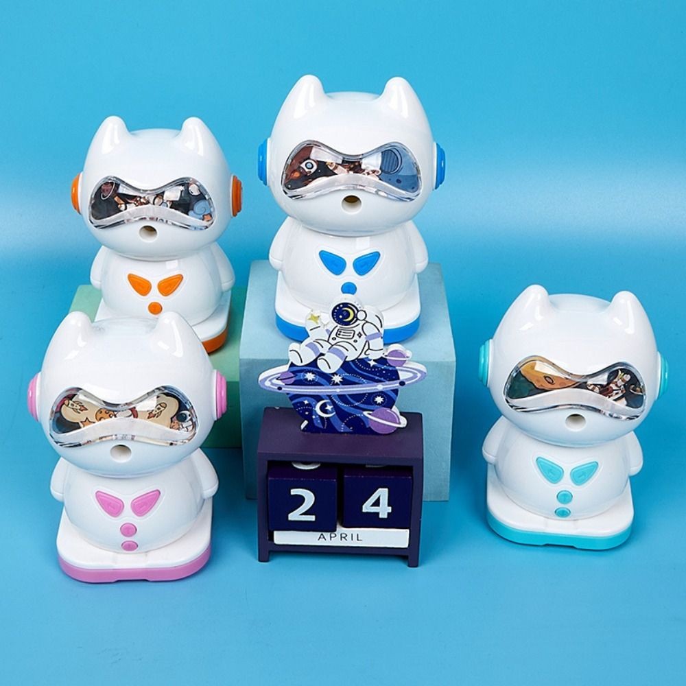 

Automatically Enters Lead Hand Crank Pencil Sharpener] Sketching Drawing Mechanical Pencil Cutter Spacemen Spaceship Korean