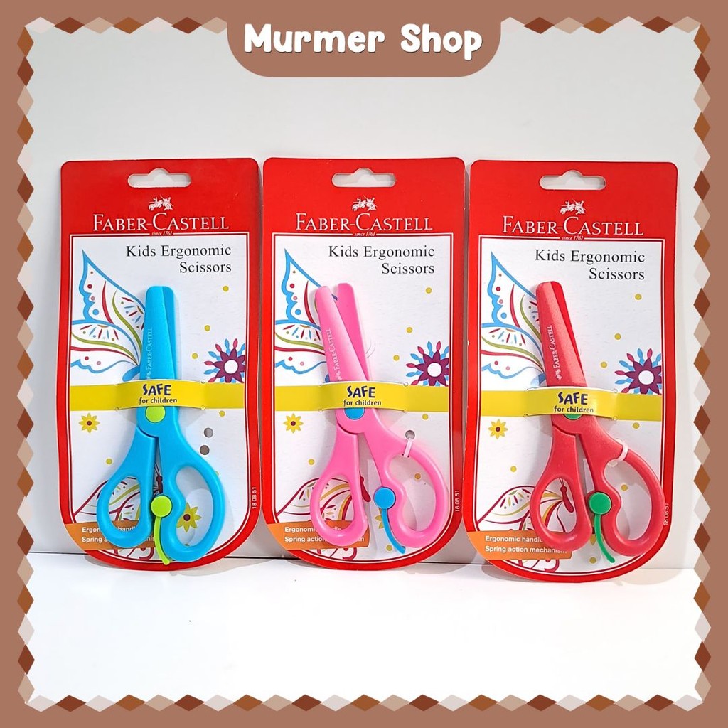 

Gunting Anak Faber Castell Kids Ergonomic Scissors Kertas Anak Plastik