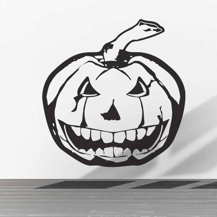 stiker dinding kaca Halloween Pumpkin Wall Window Sticker, Stiker Kaca & Dinding labu untuk hellowee