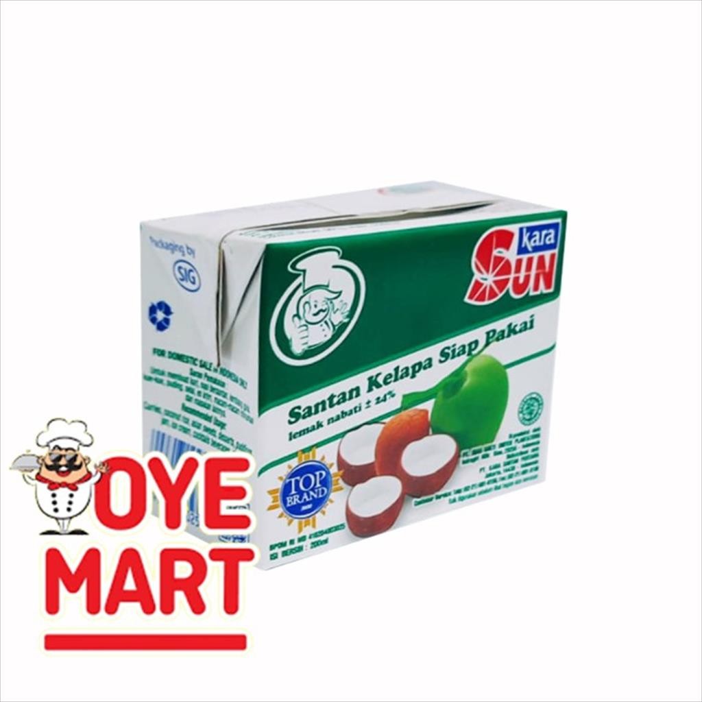 

SUN KARA SANTAN KELAPA 200 ML/ SANTAN SIAP PAKAI