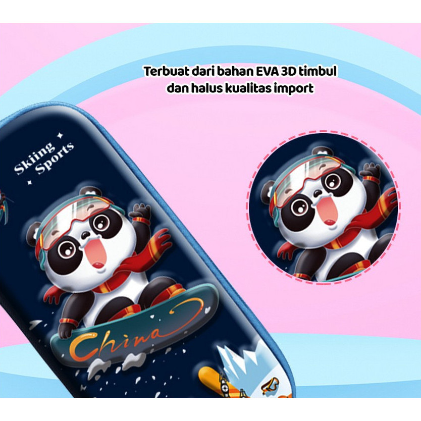 

SSM - Kotak Pensil 3D Karakter Timbul Pencil Case Anak Sekolah TK Anti Air TULSA / TEMPAT ALAT TULIS ANAK