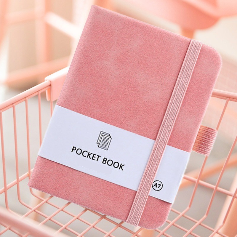 

1PC A7 Solid Color Notebook With Strap High Value