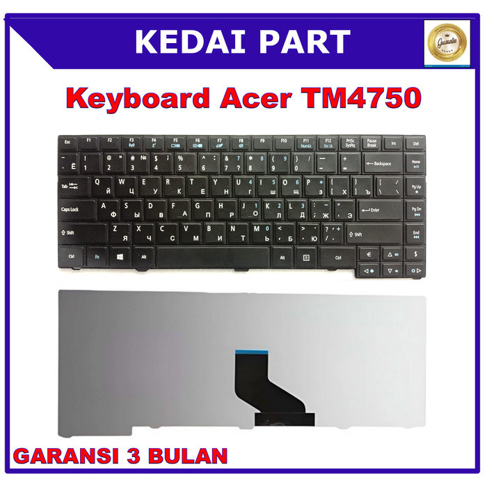KEYBOARD ACER TRAVELMATE 4750 4750G 4750Z 4750ZG TM4750 HITAM
