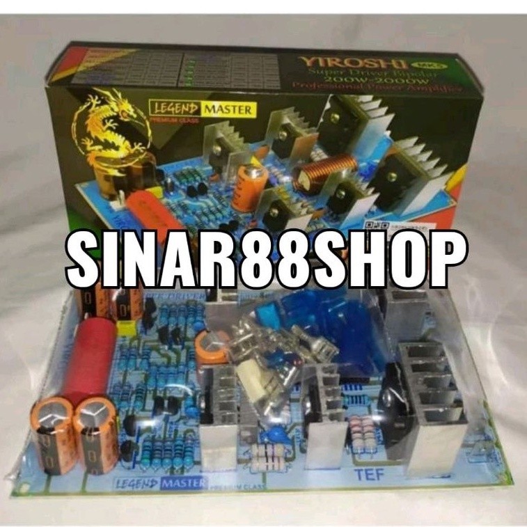 KIT POWER AMPLIFIER 200 - 2000W SUPER DRIVER YIROSHI MK5 MONO ORIGINAL DMS