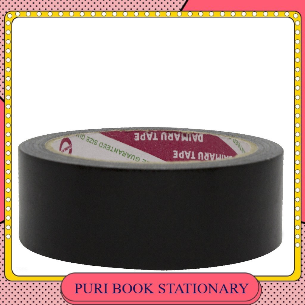 

Lakban Kain Warna Hitam 36 mm x 12 meter /Daimaru Cloth Tape