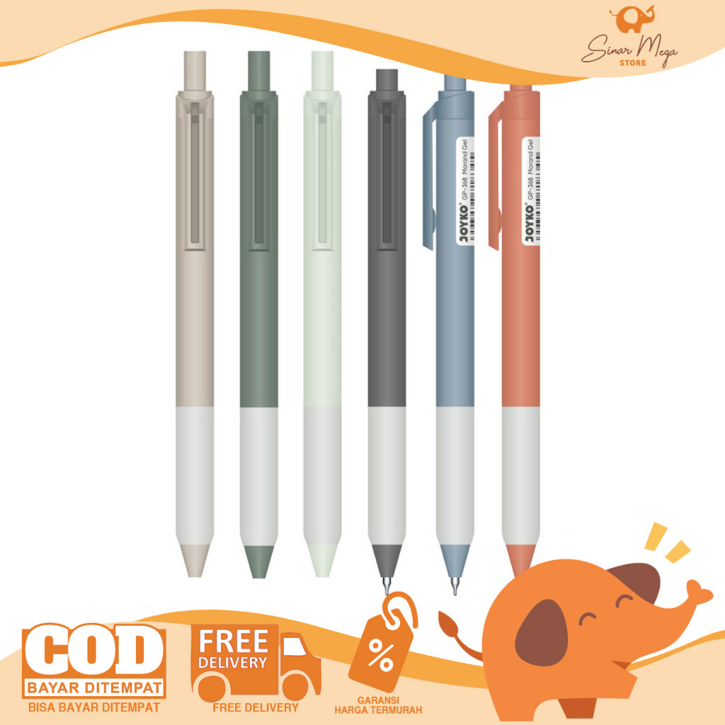 

Joyko Pulpen Gel Pen 0.5mm GP-368 Morand Gel Pena Gel Retractable