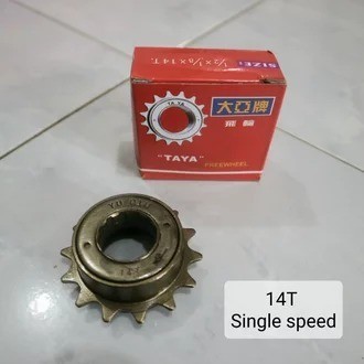 TAYA Freewheel 14T gir belakang single speed gear 14 T sepeda BMX DRAT